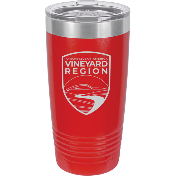   - 20 oz. Stainless Steel Tumbler w/Clear Lid Thumbnail
