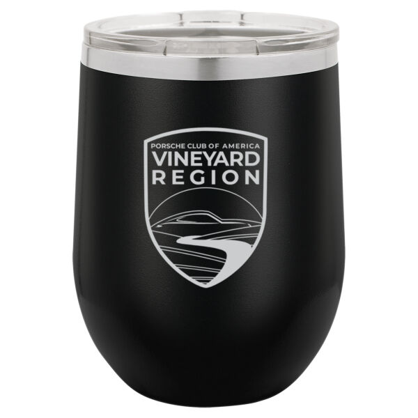   - 12 oz. Stainless Steel Stemless Wine Tumbler w/Lid Thumbnail